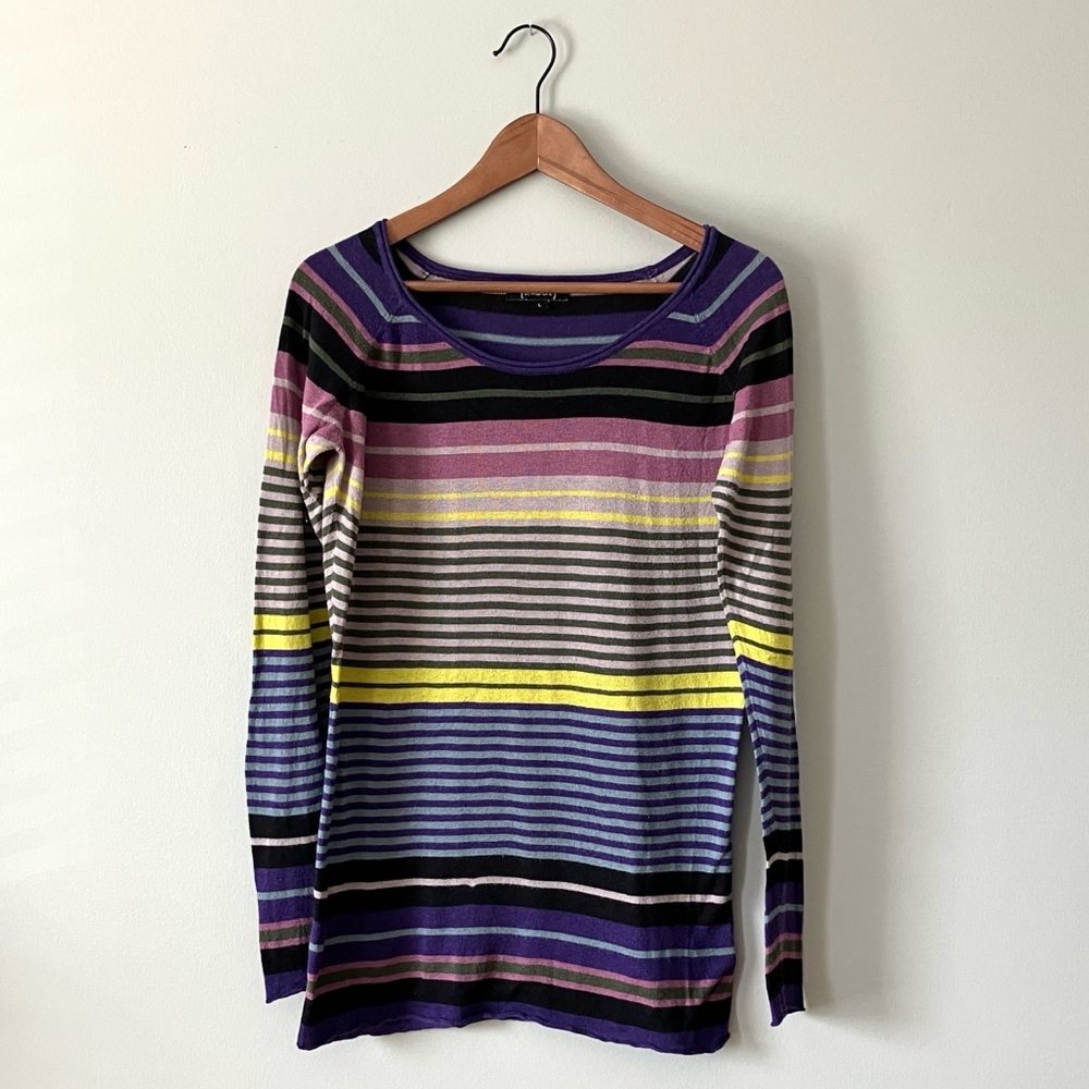 [st-martins] Colourful Striped Women's Raglan Sweater